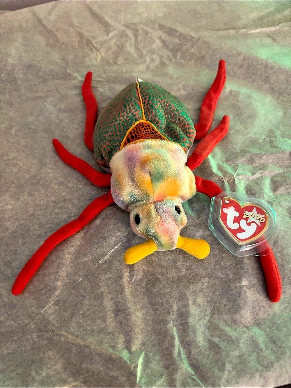 Ty Scurry the Beetle Plush with Hang Tag